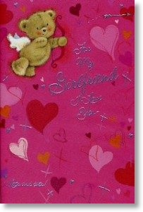 Cute Cupid, Girlfriend Valentine's Day Card