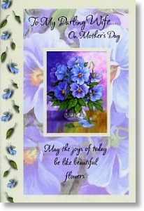 Beautiful Flowers, Wife Mother's Day Card