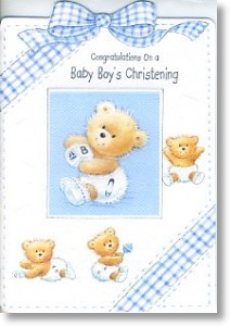 Baby Bears, Christening Card