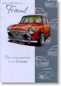 Classic Mini, Birthday Card for Him