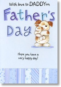 Cuddles, Daddy Father's Day Card