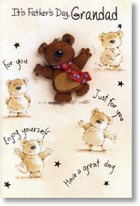 Dancing Bear, Grandad Father's Day Card