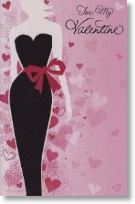 Black Dress, Valentine's Day Card