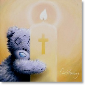 Candle, Christening Card