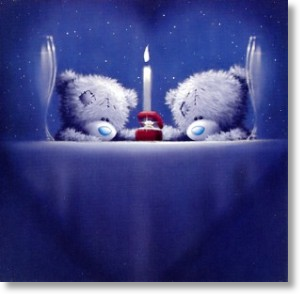 Candlelight, cute Engagement Card