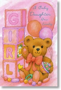 Daughter, New Baby Card