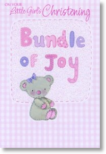 Bundle of Joy, Christening Card