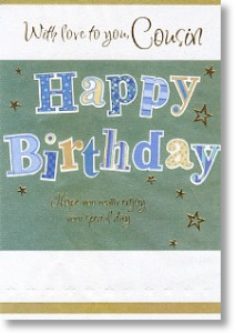 Enjoy, Cousin Birthday Card