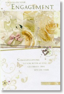 Butterflies & Champagne, Engagement Card