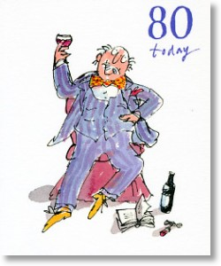 Dapper Gent, 80th Birthday Card