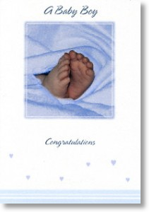 Baby Boy, New Baby Card