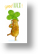 Bear With Four-leaf Clover, Good Luck Card